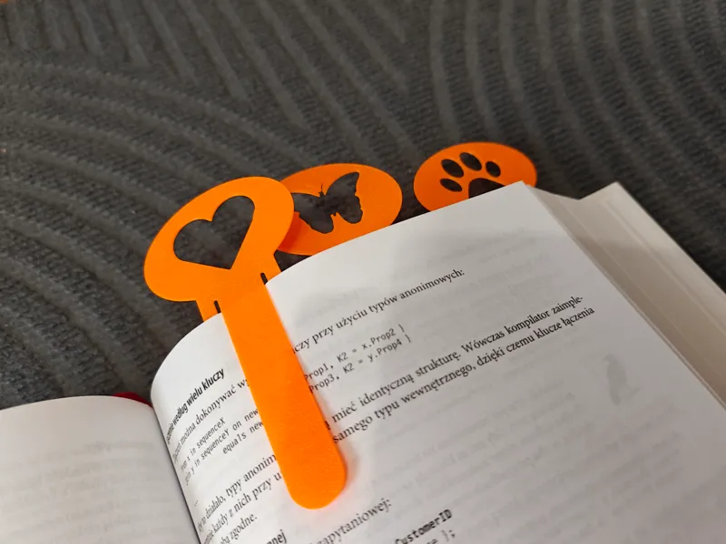 Bookmark – Heart, Butterfly, Paw