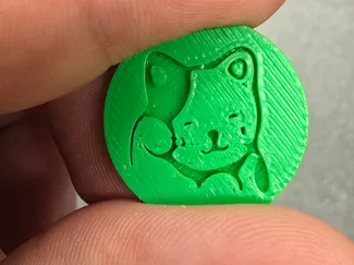 Jeton de caddie Neko