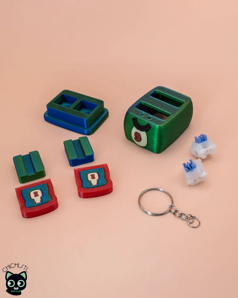 Plankton Toaster Keyboard Clicker - Free 3D Print Model - MakerWorld