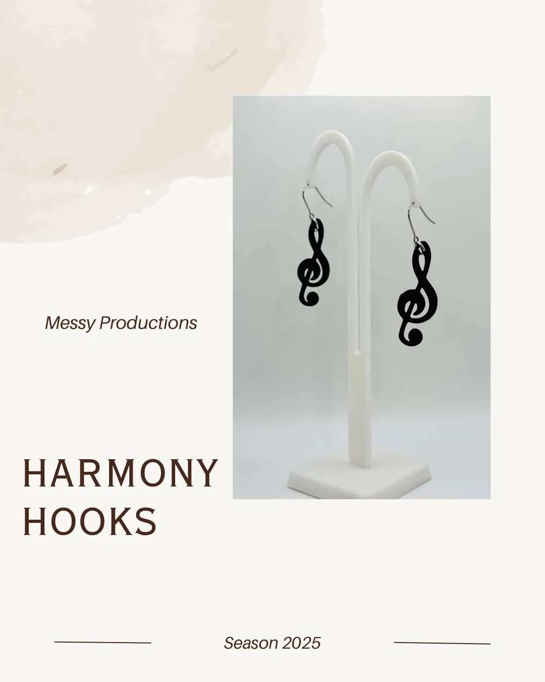 Sol Note Earrings - NO AMS view 3