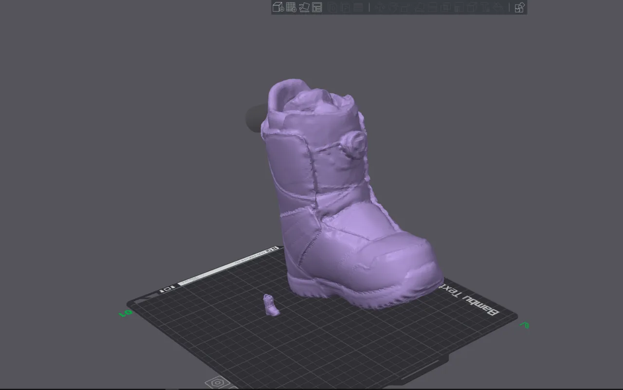 3D Scan Burton boa Keychain Earrings view 3