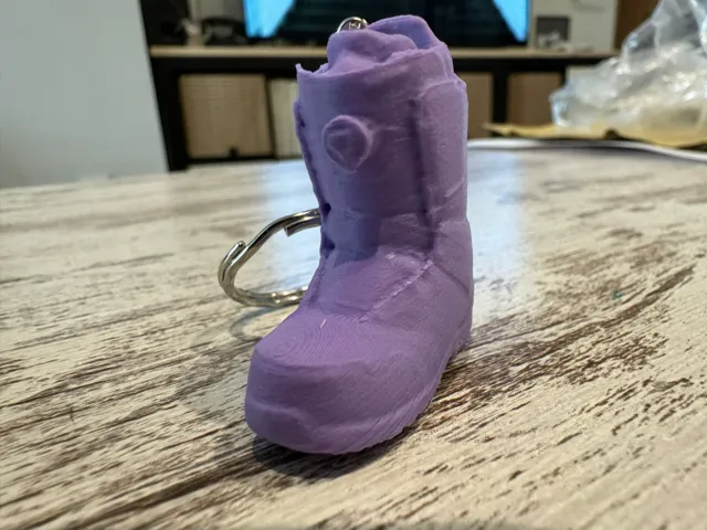 3D Scan Burton boa Keychain Earrings