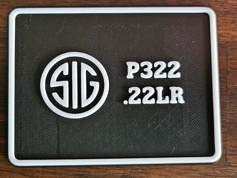 SIG P322 Case Label – DSLeaf Insert