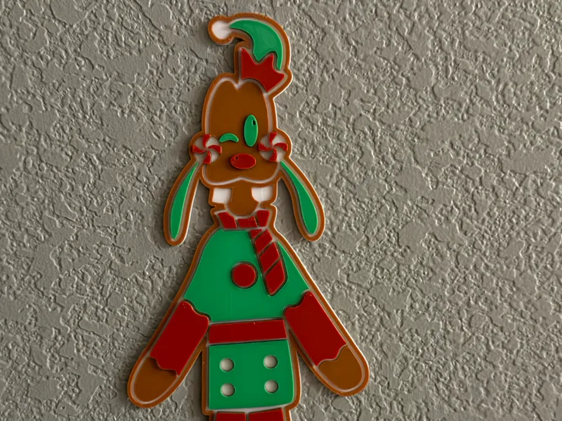 Goofy Gingerbread Cookie Wall art and Ornament