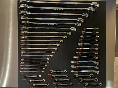 Gridfinity Kobalt Wrench set organizer - Standard