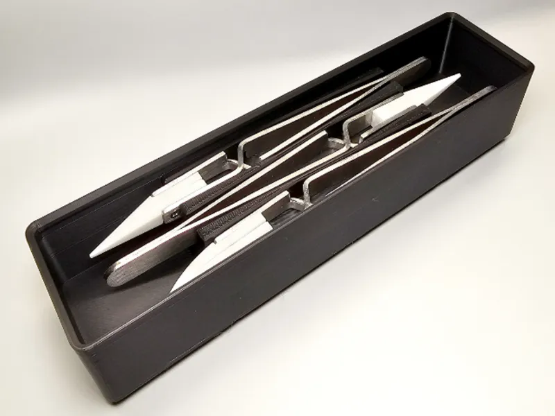 Gridfinity Ceramic Tweezer Organizer
