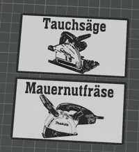 Mauernutfräse und Tauchsäge