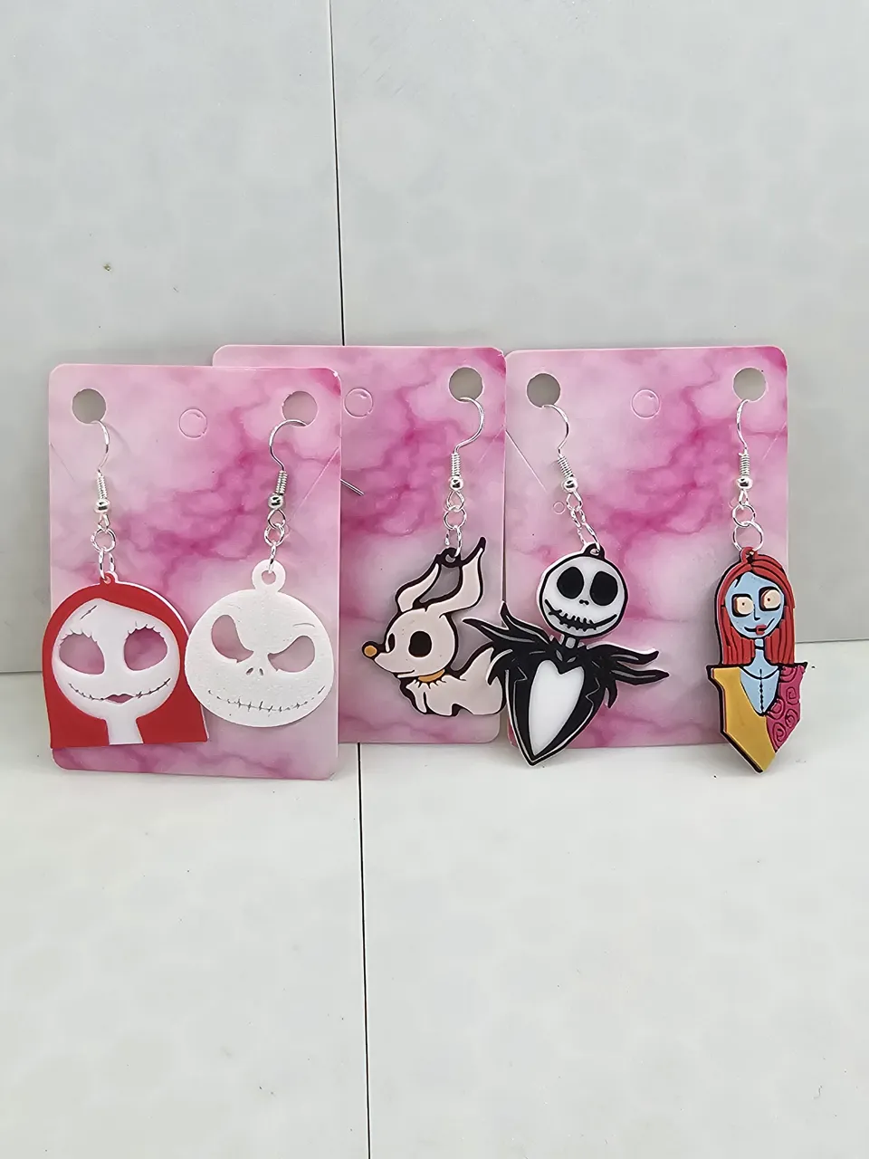 Jack Skellington, Sally and Zero Earrings view 2