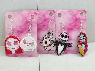 Jack Skellington, Sally and Zero Earrings