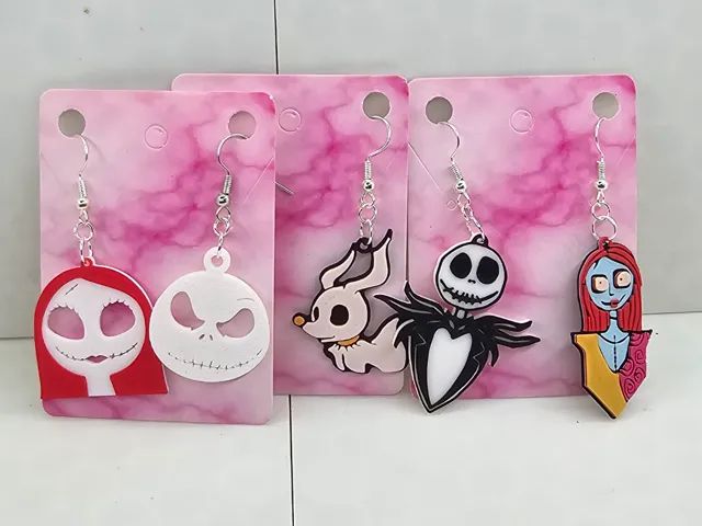 Jack Skellington, Sally and Zero Earrings