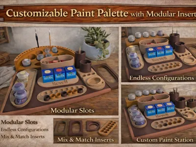freely customizable painting palette