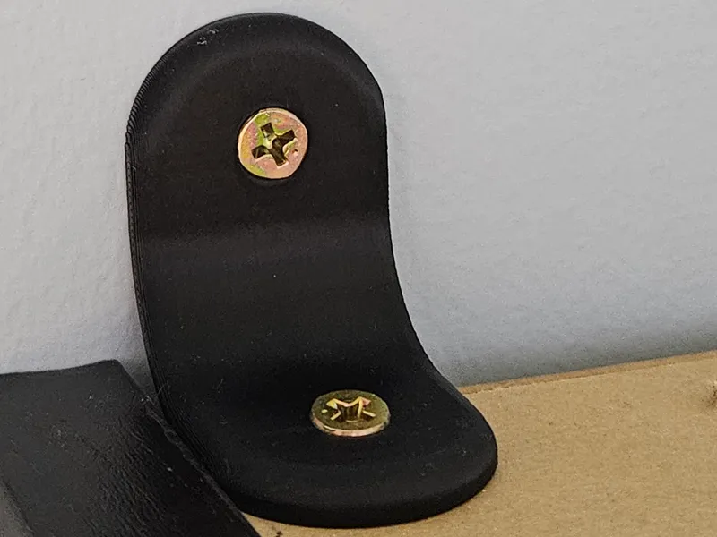 Stylish L-Bracket for Bookshelves.