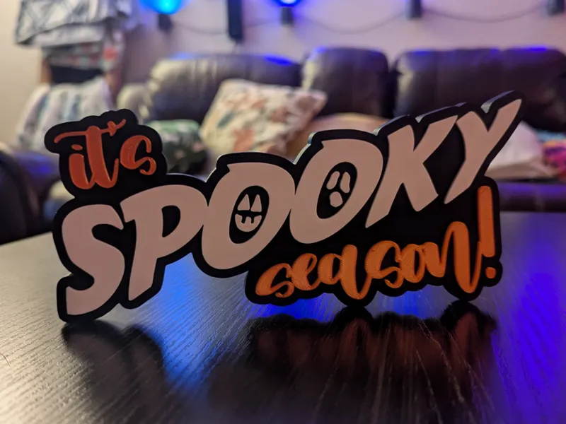 Spooky Season Halloween Sign Decoration