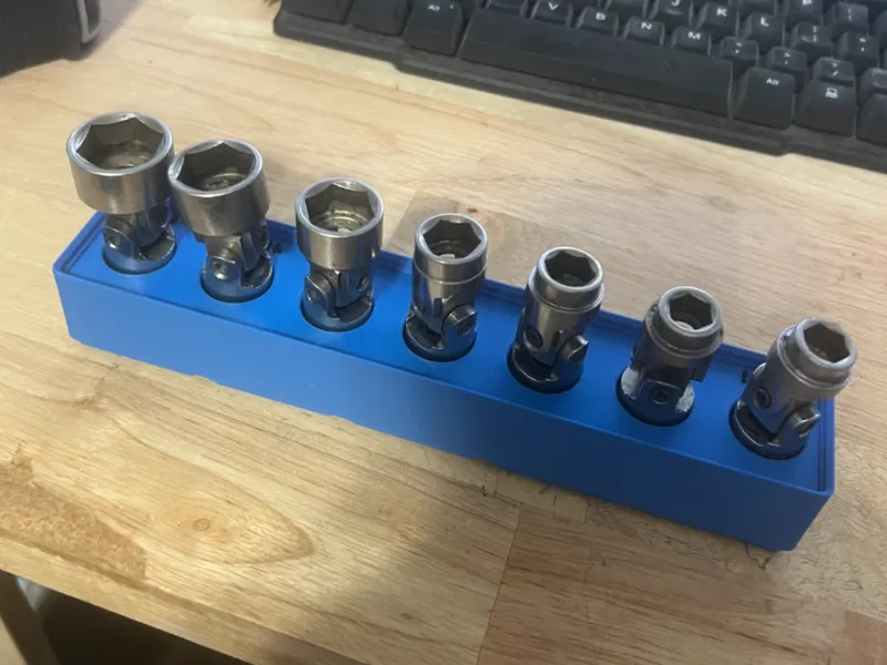 Craftsman Swivel Socket Tray Gridfinity 1X5