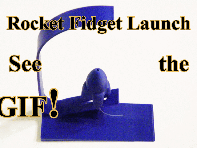 rocket launcher fidget toy (less than 23 grams!)
