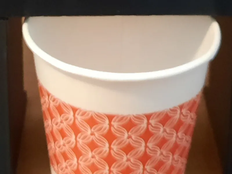 Base modified for cup to catch pills