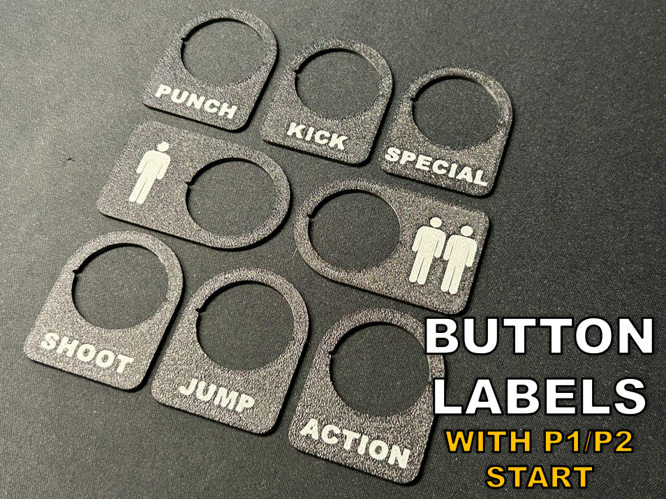 Arcade Button Labels - Embedded Text