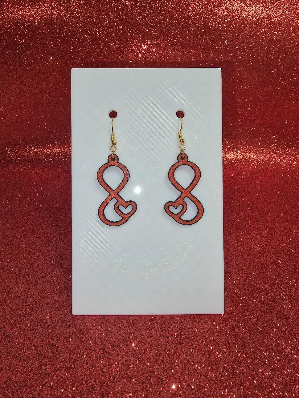Infinite love earrings view 2