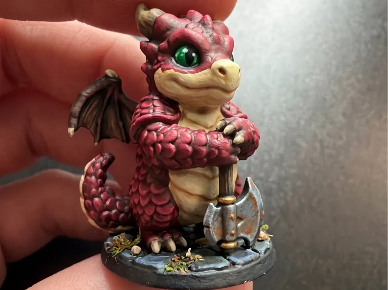 Tiny Guardian–Kawaii Dragonborn (Cute DnD Series)