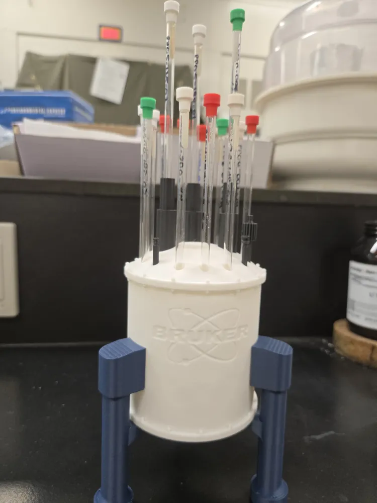 Nmr Sample Tube Rack Hoder Mini Bruker 1.2 GHz NMR Tube Holder - Free 3D Print Model - MakerWorld
