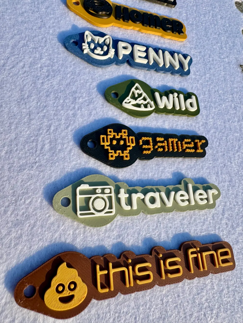Custom Parametric Keychains, your Icon, Text, Font - Free 3D Print ...