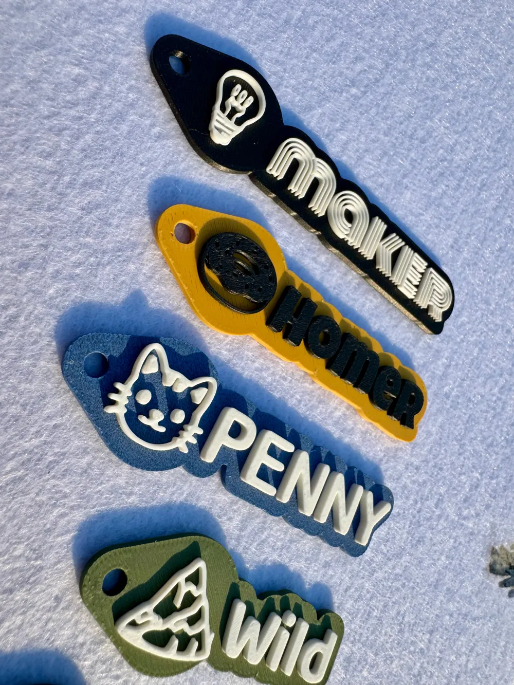 Custom Parametric Keychains, your Icon, Text, Font - Free 3D Print ...