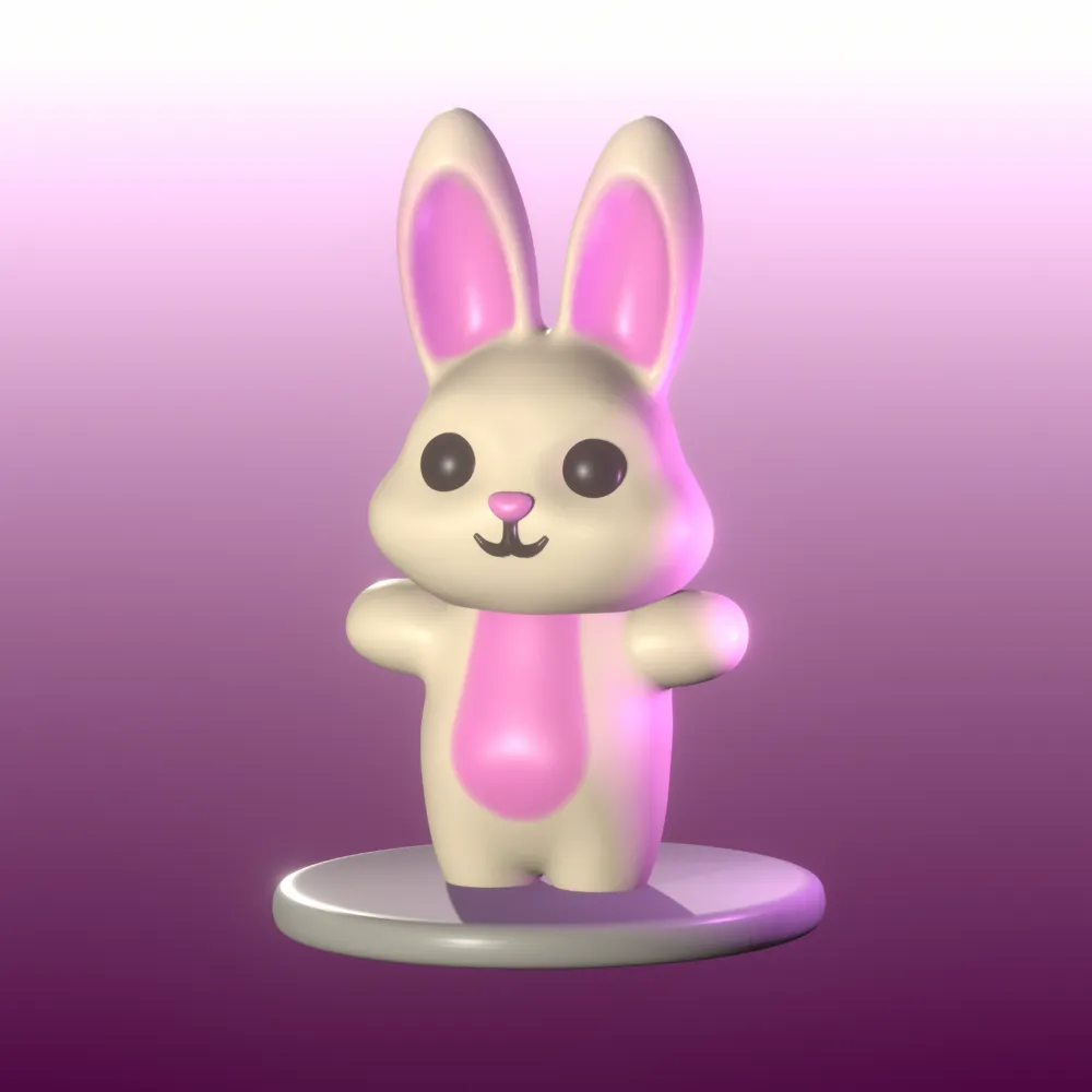 Hoppy Bunny Cheer by nbprintlab - MakerWorld