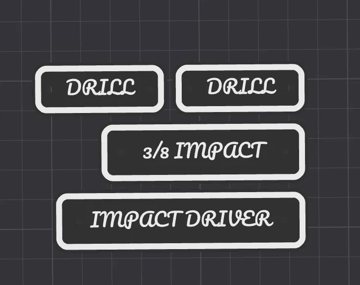 multiple tool labels 