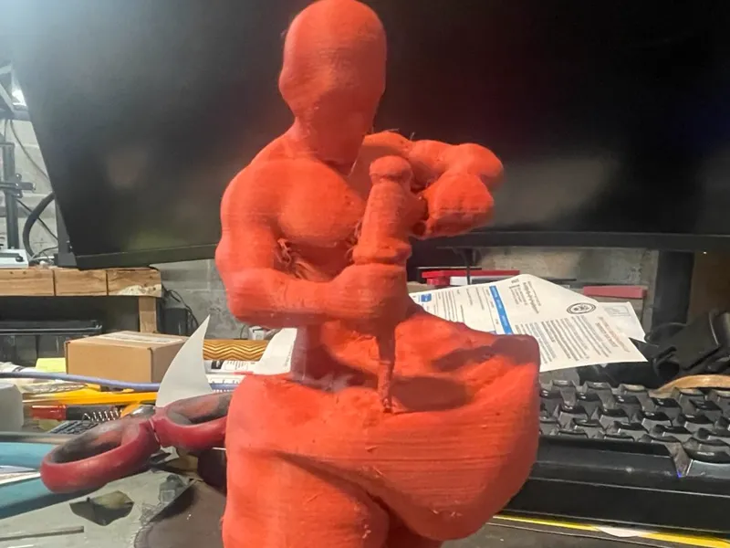 Carving Himself the self made man 