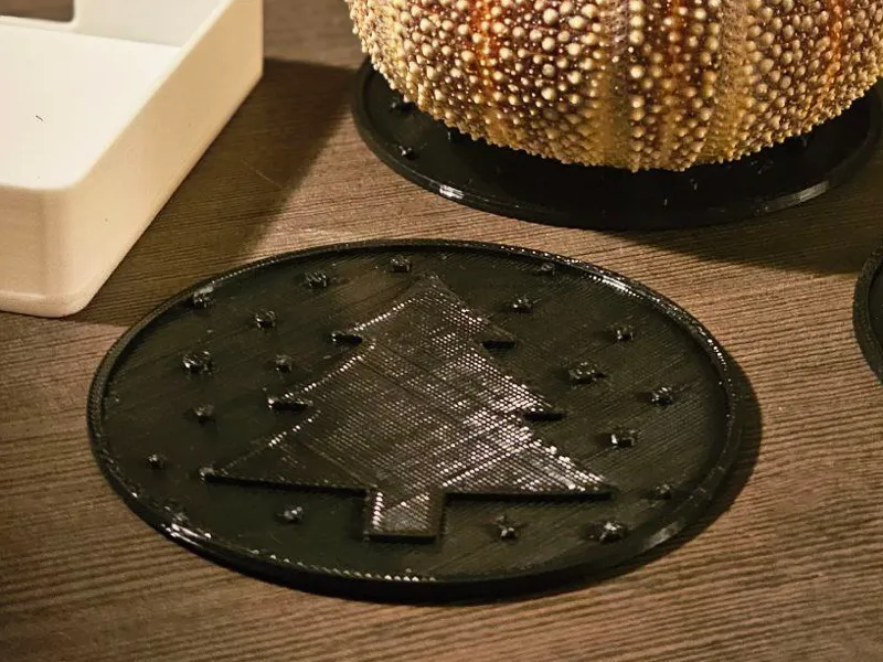 Christmas drink coaster