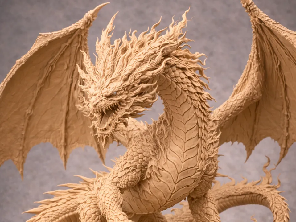 Inferno Dragon – Epic Fire Dragon Statue - Free 3D Print Model - MakerWorld