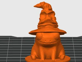 Fred the frog but hes wearing the sorting hat