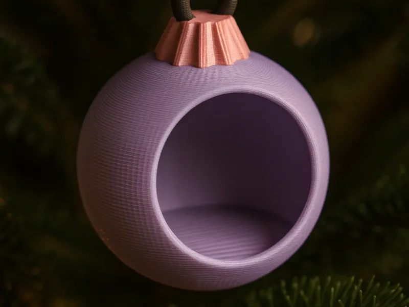 Boule de noël vide personnalisable