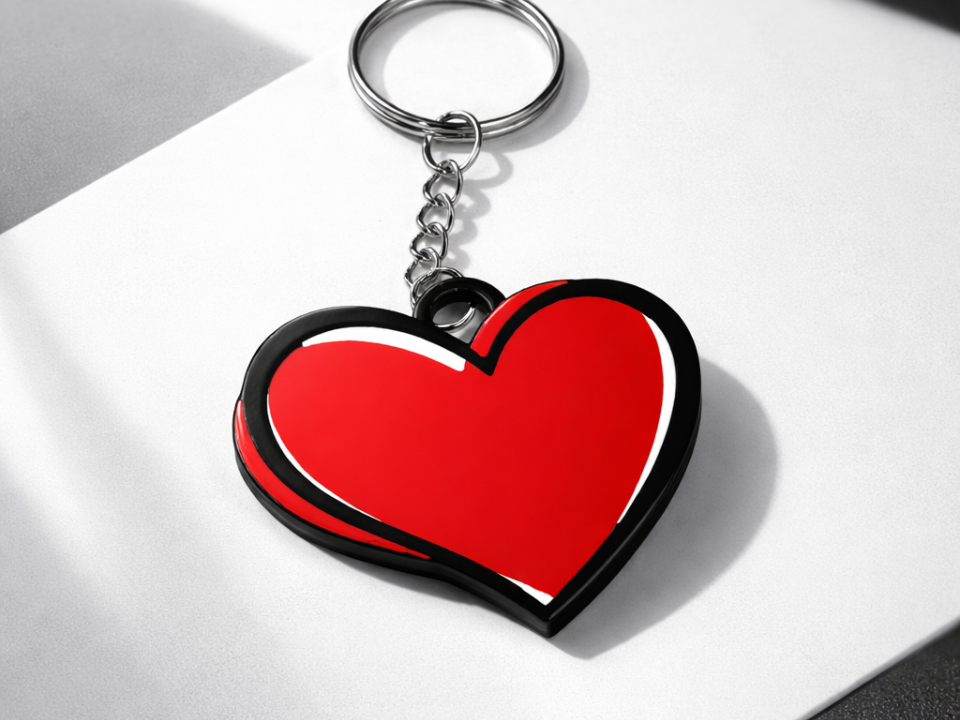 heart keychain