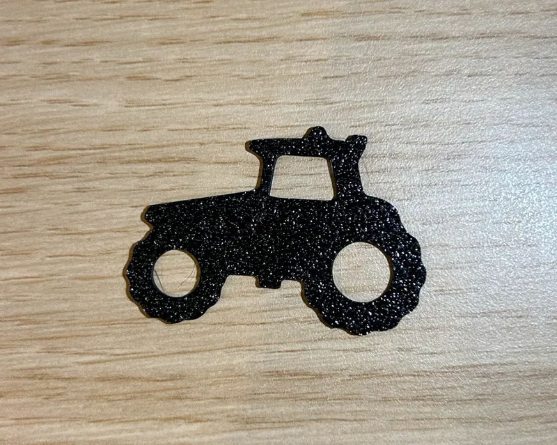 Tractor 2D Wall Art Key Chain Decor