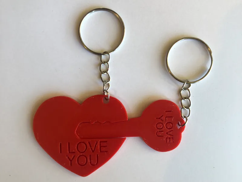 Heart Lock Keyring