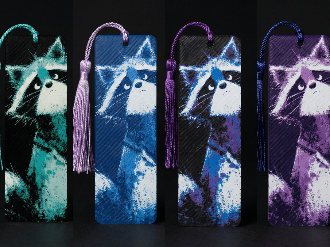 Curious Raccoon Bookmark