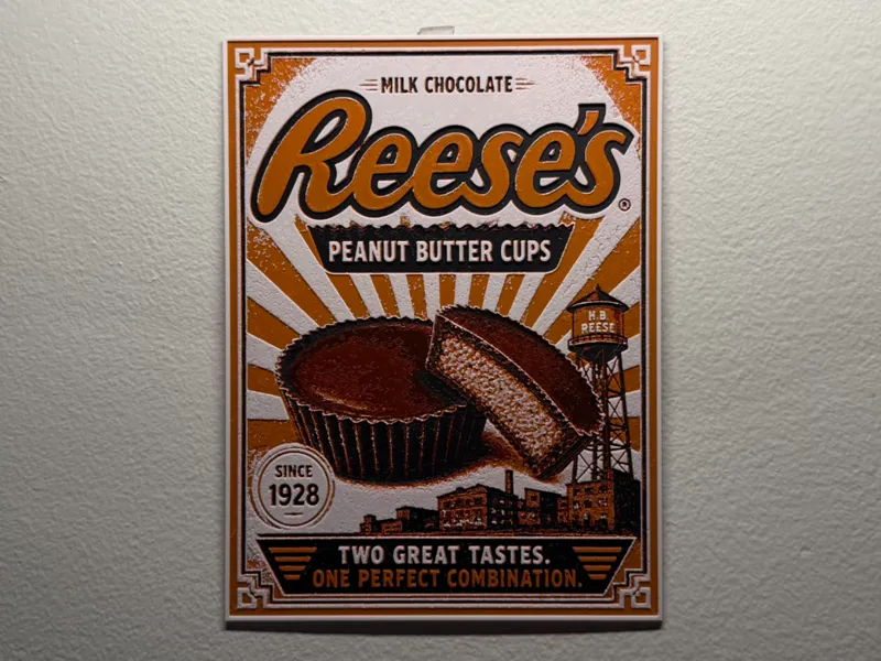 Reese's Cups Poster Style HueForge