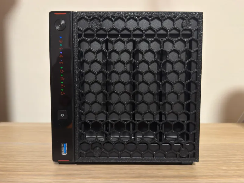 Better airflow front cover for Asustor AS5404T NAS