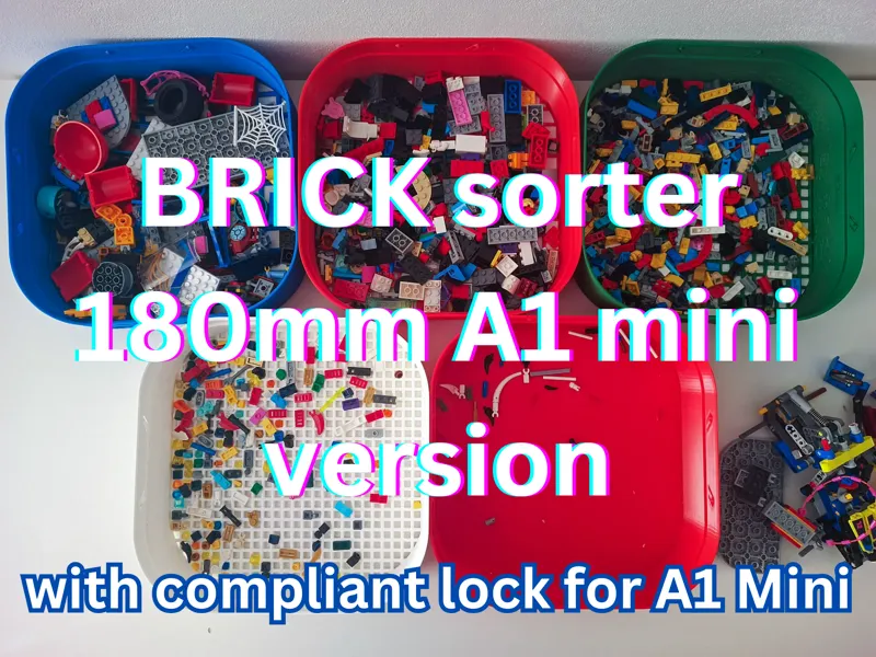 [A1 Mini] BRICK Sorting Bins with a compliant lock