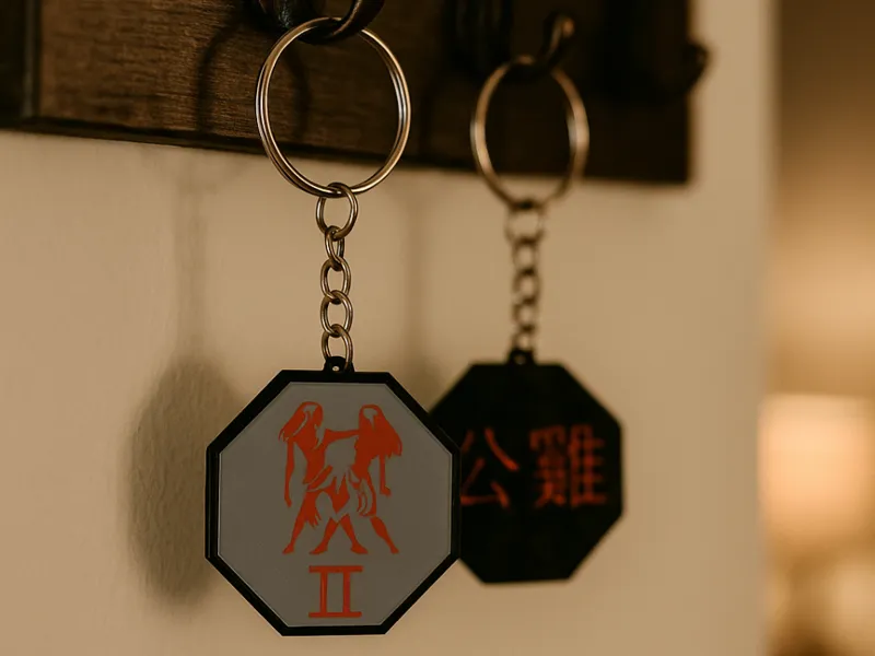 Zodiac Keychain Set – Western & Chinese Signs