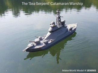 The 'Sea Serpent' Catamaran Warship