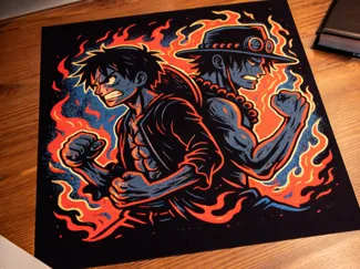 Luffy and Ace 