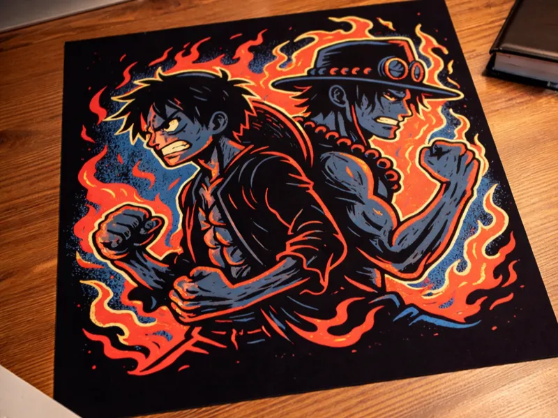 Luffy and Ace 