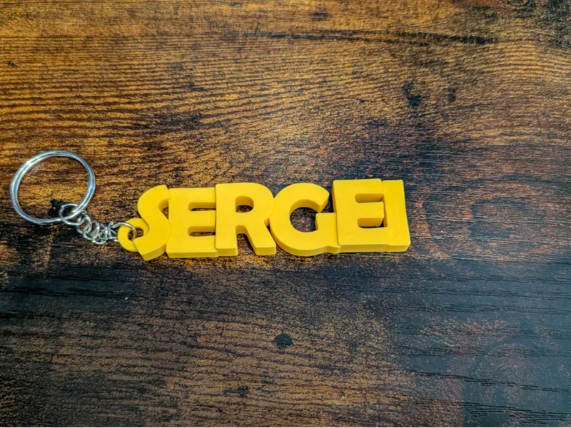 Customisable Name Keyring