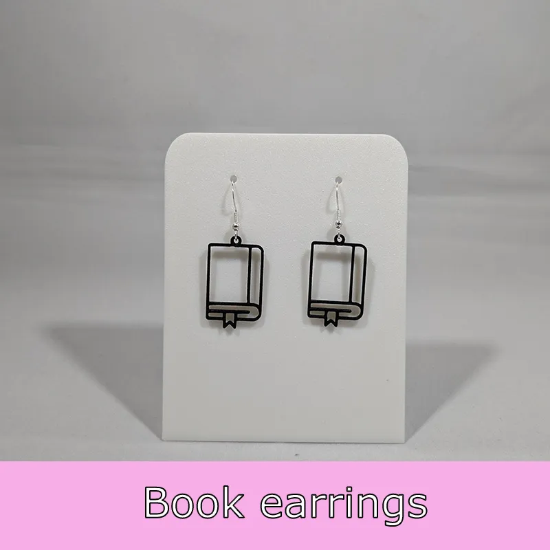 Book earrings view 2