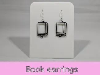 Book earrings
