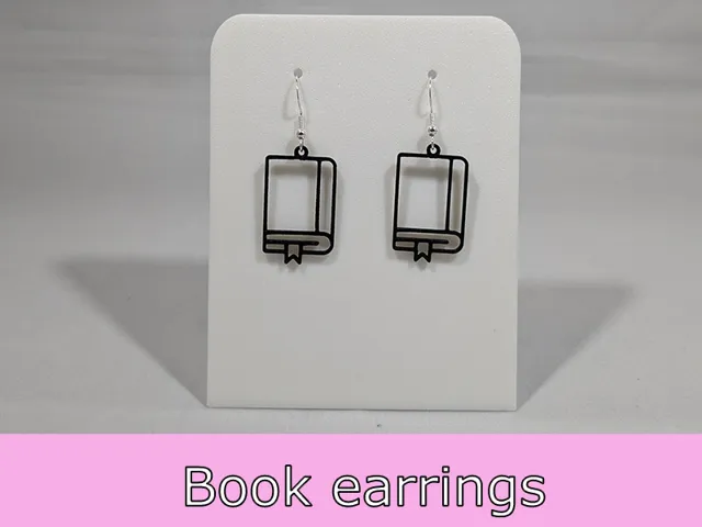 Book earrings