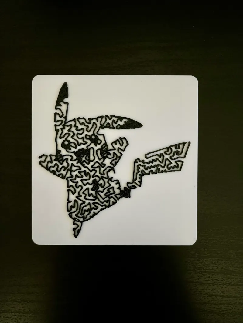 Pikachu Single Line Drawing