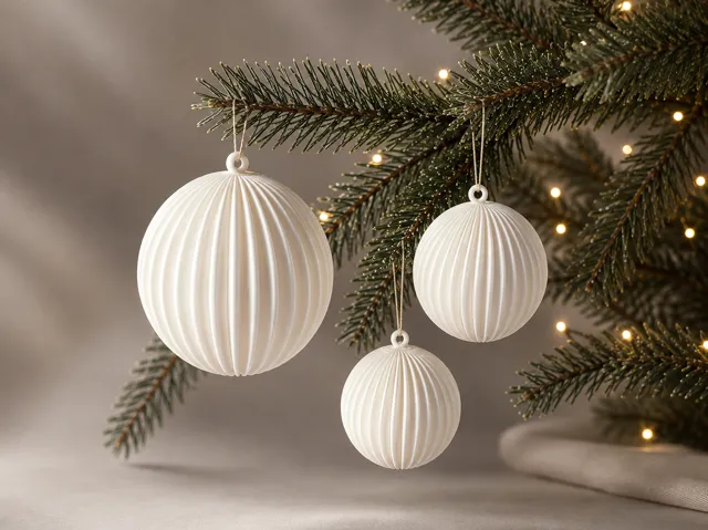 Weihnachtskugeln Set aus 3 Größen
